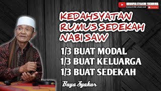 Saudaraku, inilah rahasia sedekah mu, Buya Syakur Yasin Ma