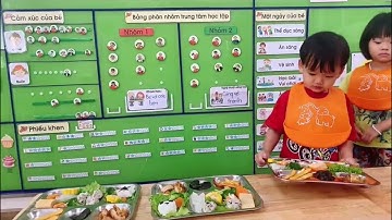 Bữa trưa vui vẻ - Cơm Bento lớp Nemo 2 trường mầm non Vinschool Ocean Park