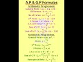 A.P. & G.P. Formulas Explained 📊