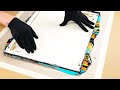 Silicone Dipping Technique | Acrylic Pouring by Tiktus