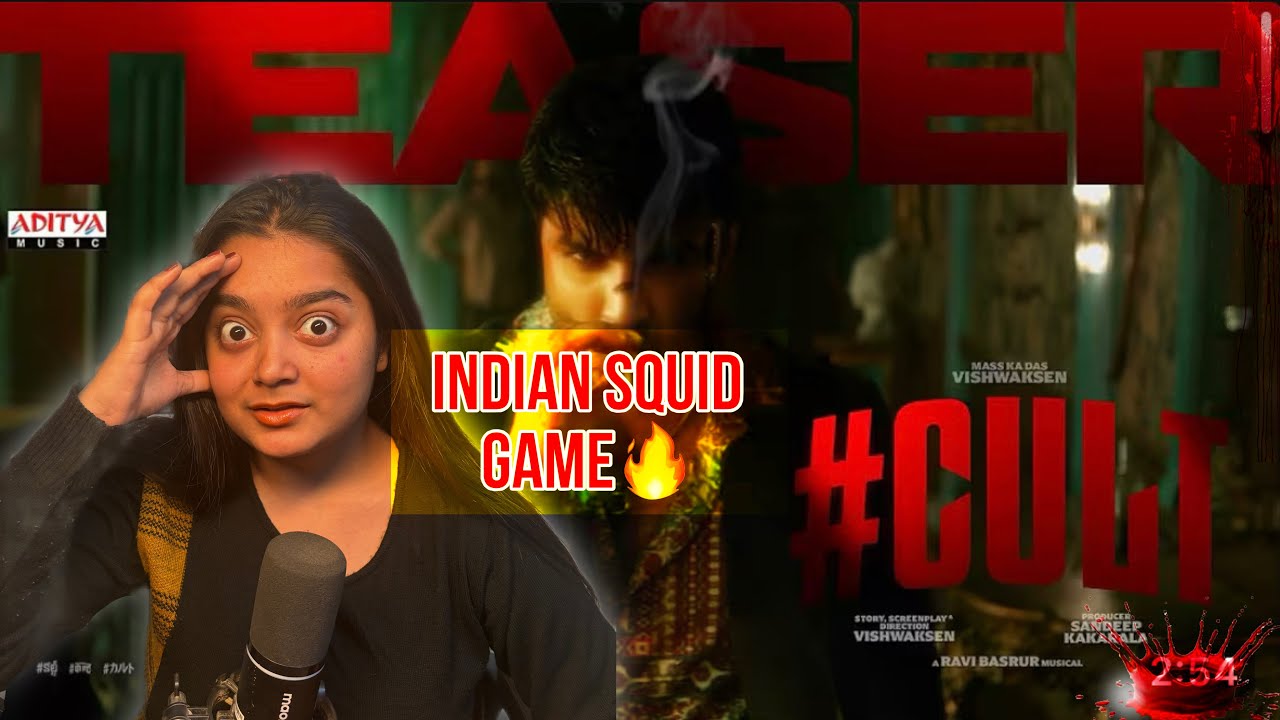  #CULT Red Band Teaser Reaction- India's First Slasher | Vishwak Sen | Ravi Basrur 
