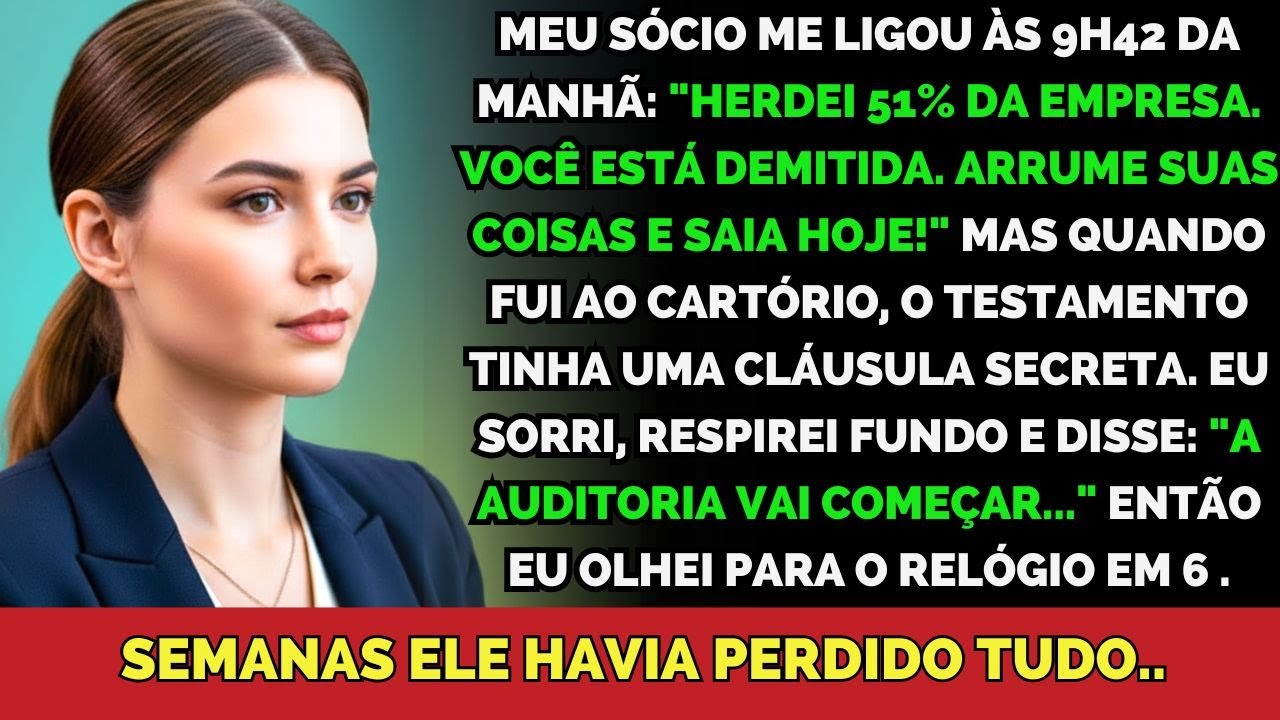 Meu Sócio Herdou 51% Da Empresa E Me Demitiu. Em 6 Semanas, Ele Perdeu Tudo