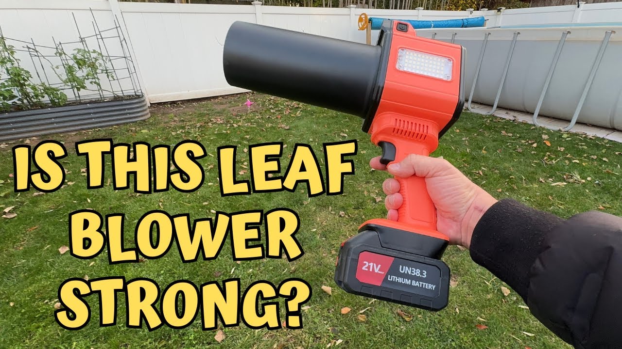 DEGGE Leaf Blower — аккумуляторная ручная воздуходувка со светодиодным рабочим освещением