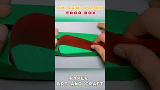 Origami Paper box Frog | How to make Paper pencil case #shorts #shortfeed #youtubeshorts #origami