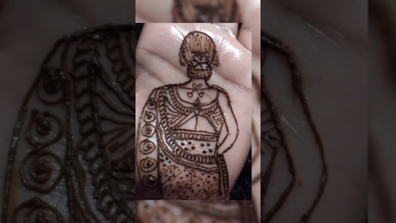 beautiful girl bridal mehndi design
