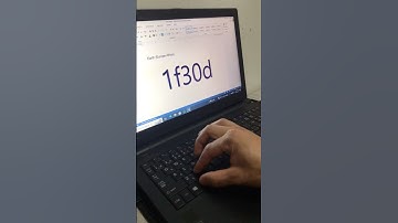 "Type Earth(Europe Africa) Symbol in MS Word using Alt + X | Unicode Trick"