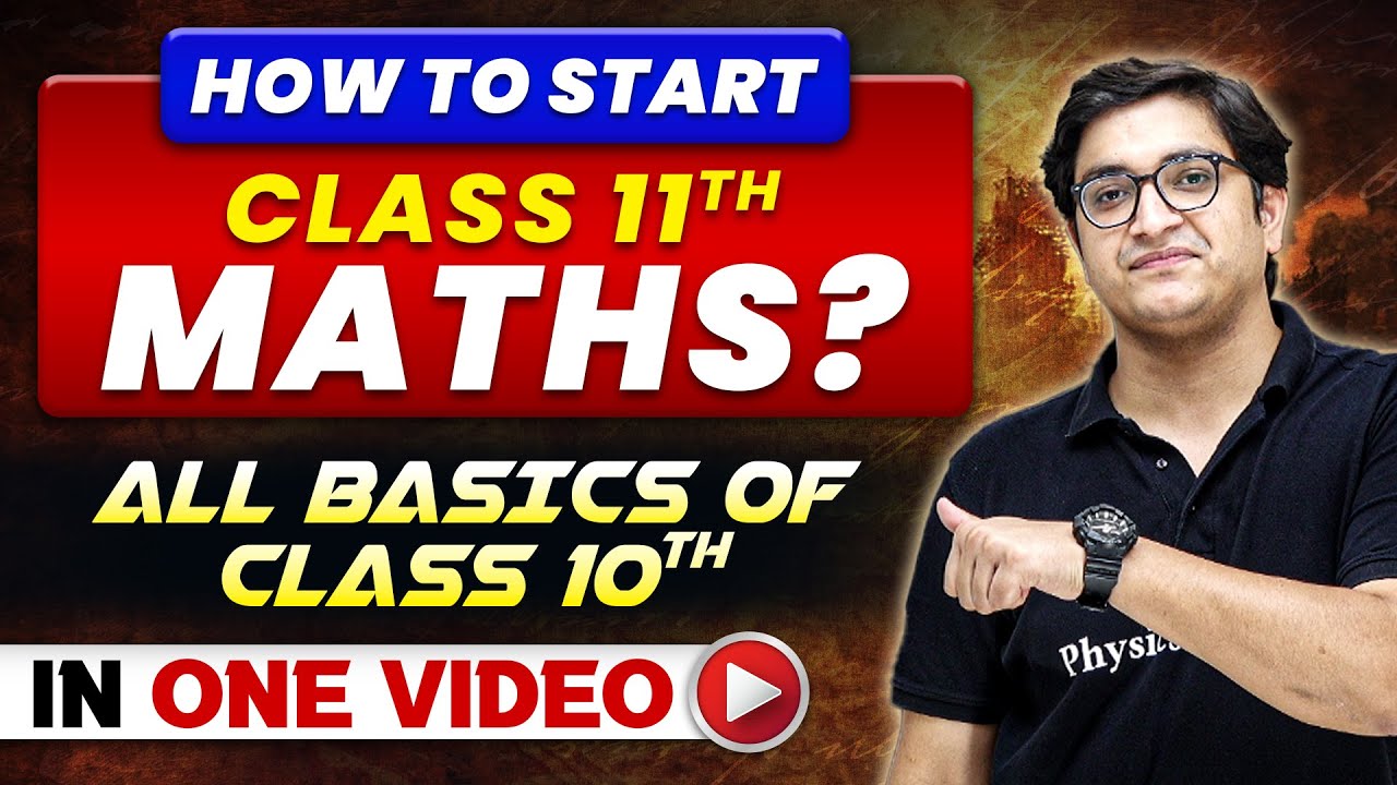 Class 10th BASICS MATHS in 1 Video  Maha Marathon Session  Arjuna JEE Class 11 Batch
