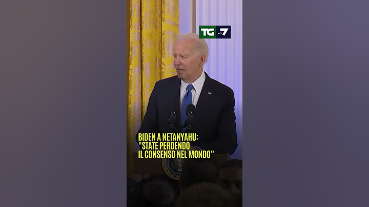 #Biden a #Netanyahu: "State perdendo il consenso nel #mondo"