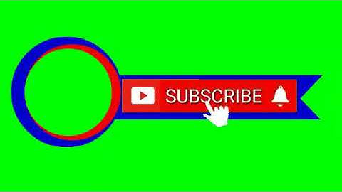 Subscribe Button and Bell icon Green Screen-With Free After Effects Template