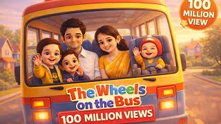 Wheels on the Bus Go Round 🎵 | Cute Baby & Family Cartoon screenshot 4