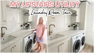 UPSTAIRS UTILITY / LAUNDRY ROOM TOUR + CLEVER STORAGE IDEAS