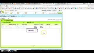 creating class connect sessions