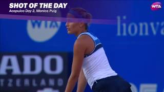 2017 Abierto Mexicano Telcel Day 2 | Shot of the Day | Monica Puig(, 2017-03-01T04:22:31.000Z)