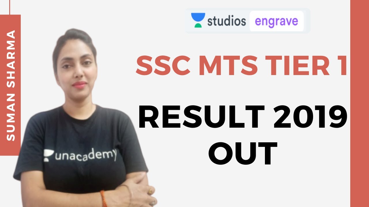 SSC MTS Tier 1 Result 2019 Out |  Region-Wise Cut off and Merit List 2019  | Suman Sharma