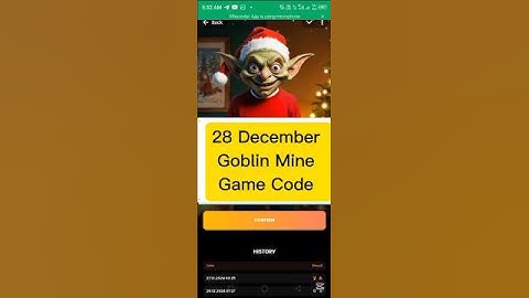 Goblin Mine Game secret code  | 28 December Goblin Mine Game Code | today goblin mine game code