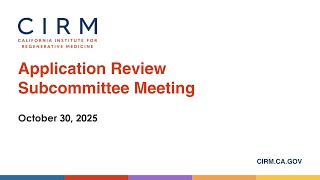 October 2025 - ARS Meeting