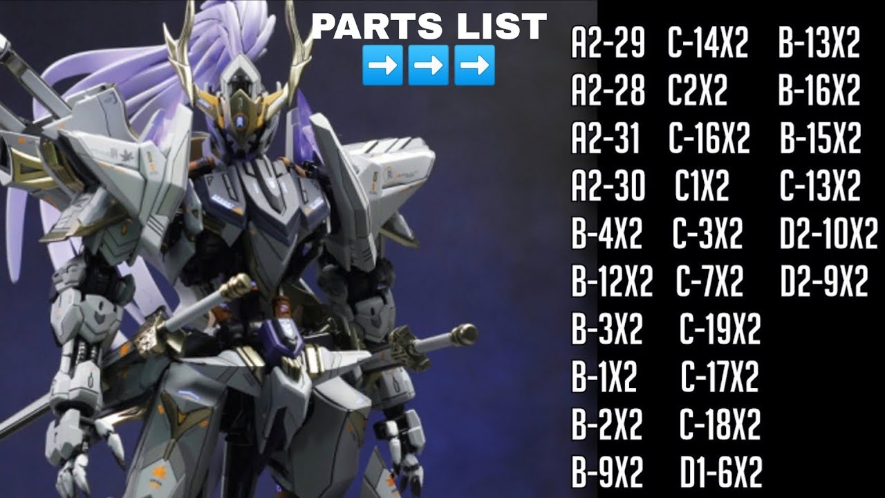 🔥Barbatos Ver Dynasty Warrior Resin GK Part layout By AETHER STUDIO