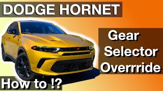 Gear Selector Override on Dodge Hornet (How to instructions)