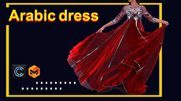 How to embroider sequins and pleated skirts (Arabic dress) in #clo3d & #marvelous  software