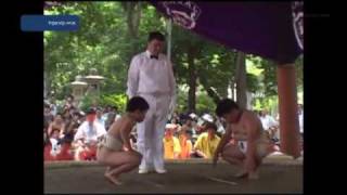 暑さを吹き飛ばせ　小学生が「わんぱく相撲」で熱戦