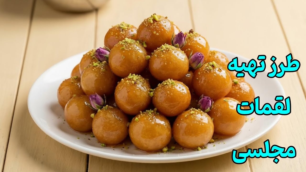 طرز تهیه لقمه عربی خانگی | لگیمات طلایی و خوشمزه🥚🥚🥚