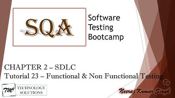 Software Testing Bootcamp | Functional Testing & Non-Functional Testing | Software Testing Tutorials