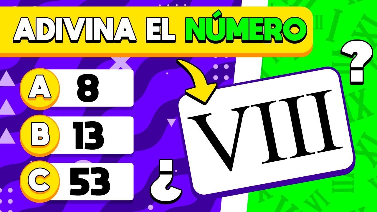 Test de NÚMEROS ROMANOS 🤔🧠🧐 | Trivia Cultura General | DiverTrivia ✅