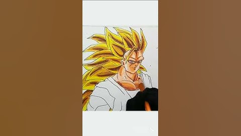 Goku drawing #goku #gokussj3 #gokudrawing #dragonball #animedrawing #shorts