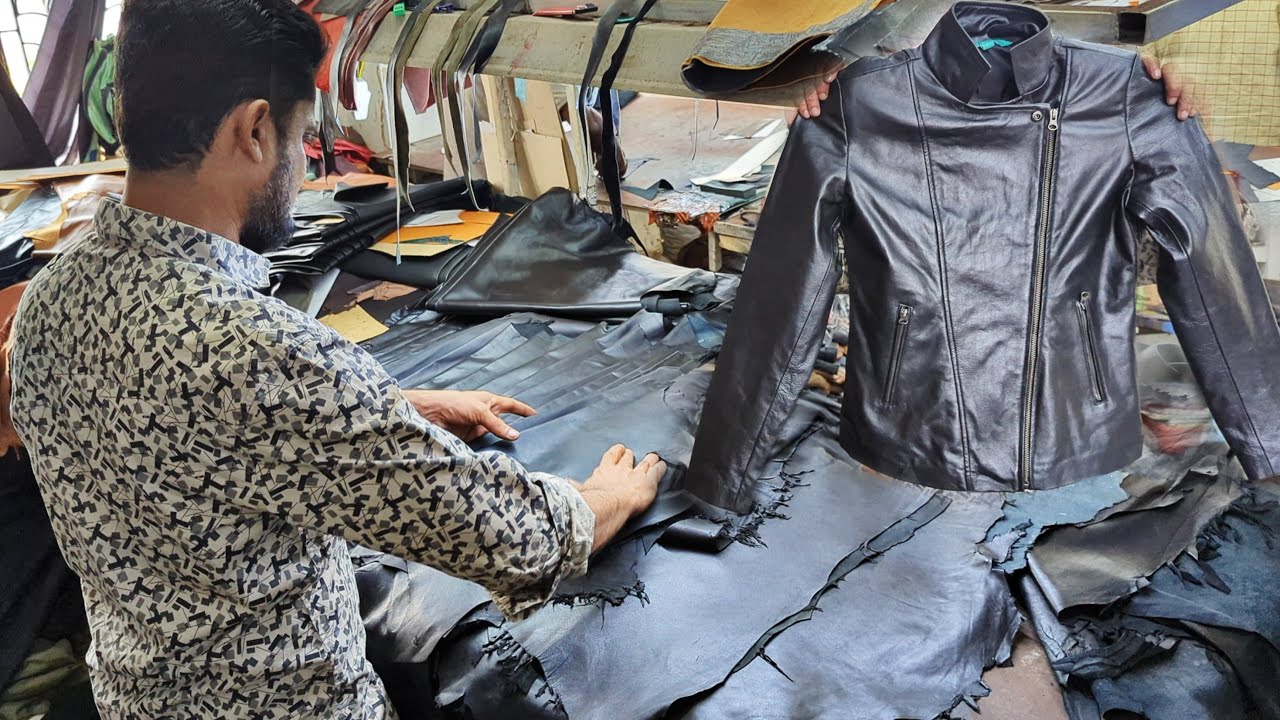 MANUFACTURING Process of Making Leather Jacket | Handmade