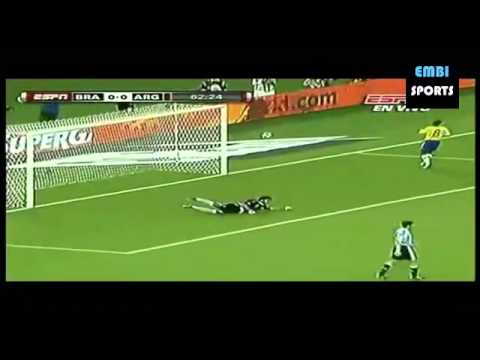 Argentina vs Brasil (1-0)  (17/11/2010) - Gol de Messi - Amistoso Internacional