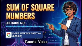 Sum of Square Numbers w/ Binary Search | Leetcode 633