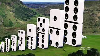 Largest Domino effect in real footage