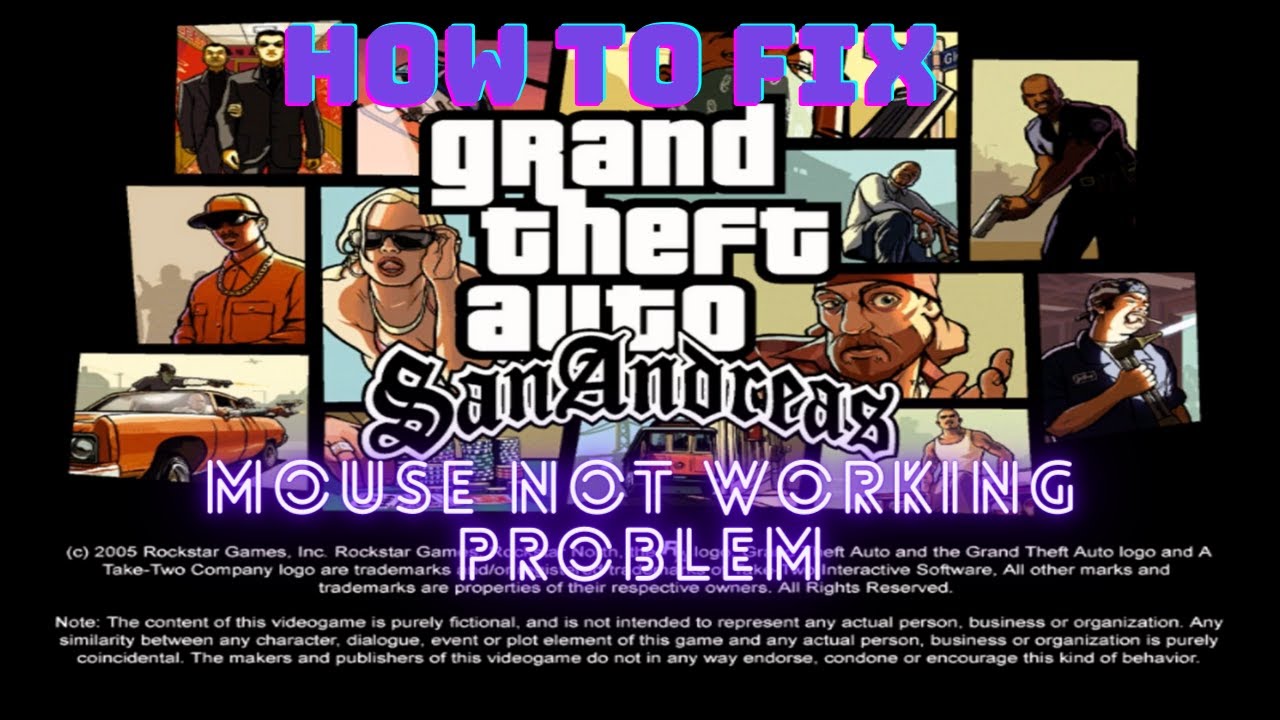 How To Fix Mouse Not Working In GTA SAN ANDREAS Tamil with Eng ...
