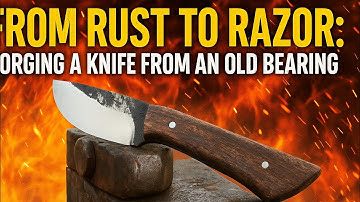 From Rust to Razor: Forging a Knife from an Old Bearing"