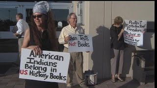 Group protests outside Collier County School Board meeting