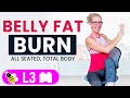 SEATED Belly Fat Burn Workout 🔥 30 Minute Cardio, Cardio Toning, Strength + Abs Routine
