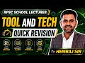 SCHOOL LECT. BIOLOGY I QUICK REVISION II TOOL & TECH ( BASIC CONCEPT ) HEMRAJ SIR I The HG Concept