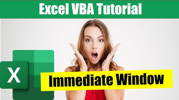 How to Open and Use the Immediate Window in Excel VBA