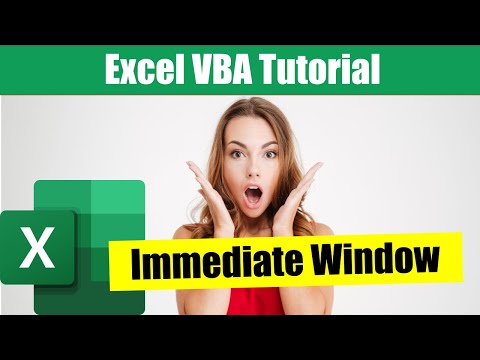 How to Open and Use the Immediate Window in Excel VBA
