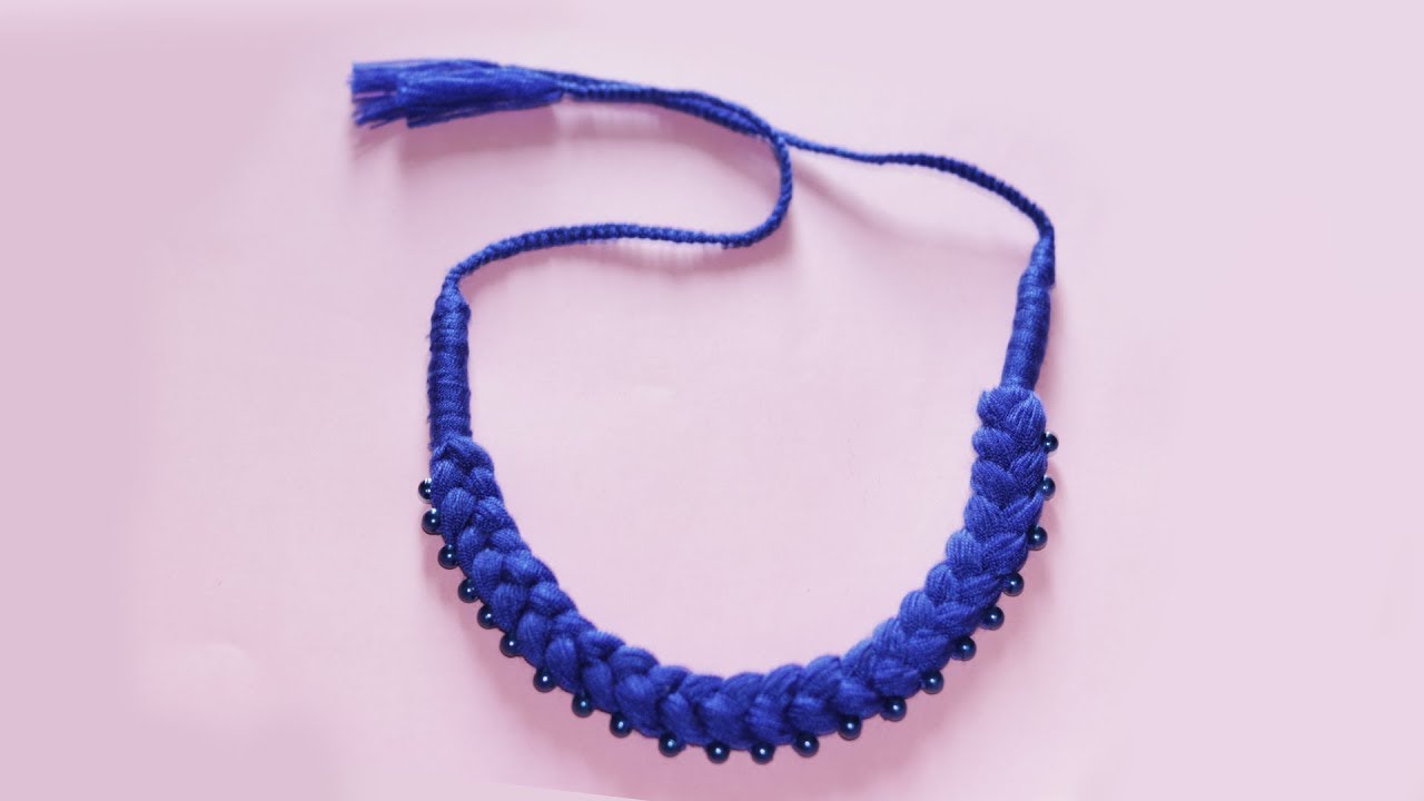 How to Make Threads Braid Necklaces With Pearls Diyroll