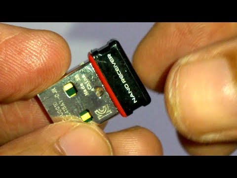 privat pustes op værst Logitech NANO RECEIVER disassembly and connection problem Fix - YouTube