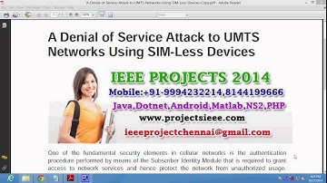 A Denial of Service Attack to UMTS Networks Using SIM Less Devices Copy