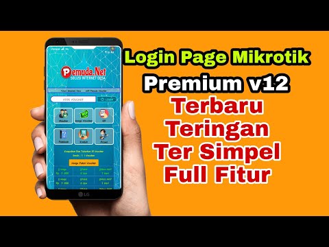 Login Page Mikrotik Premium Terbaru - Full Fitur Ringan Simpel Keren
