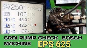 CRDI PUMP TESTING BOSCH MACHINE ! CRDI PUMP CHECK TESTING BOSCH MACHINE ! HIGH PRESSURE PUMP TESTING