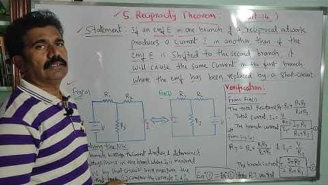 Reciprocity Theorem / DC Circuits / Part-14