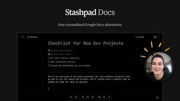 Stashpad Docs | Your minimal, ultra-fast Google Docs alternative