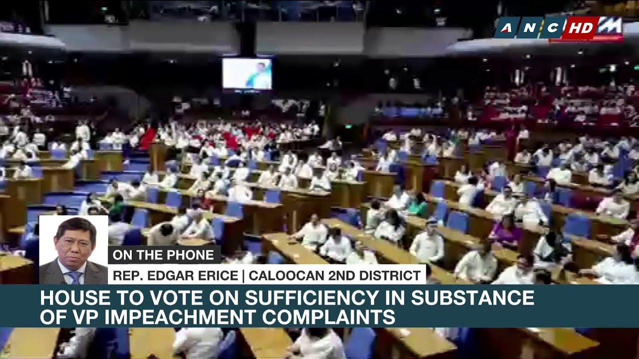 Erice: If any House member supports VP Sara impeachment, INC might not back them | ANC