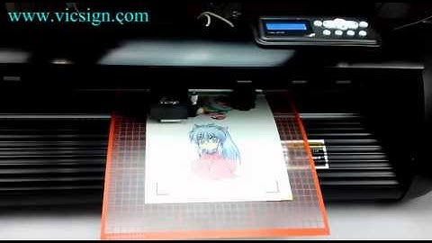 Vicsign HSQ vinyl cutter demo video