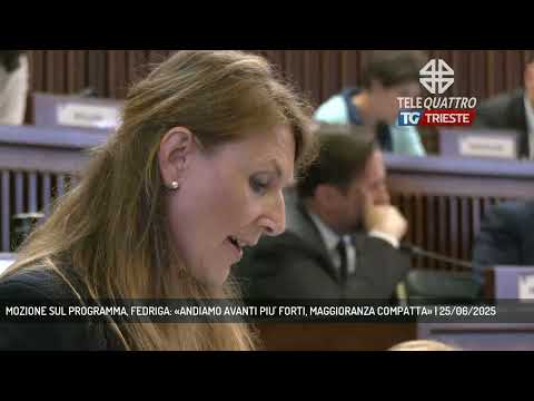 MOZIONE SUL PROGRAMMA, FEDRIGA: «ANDIAMO AVANTI PIU' FORTI, MAGGIORANZA COMPATTA» | 25/06/2025