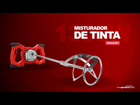 Vídeo de Misturador de Tintas e Argamassas 1300w